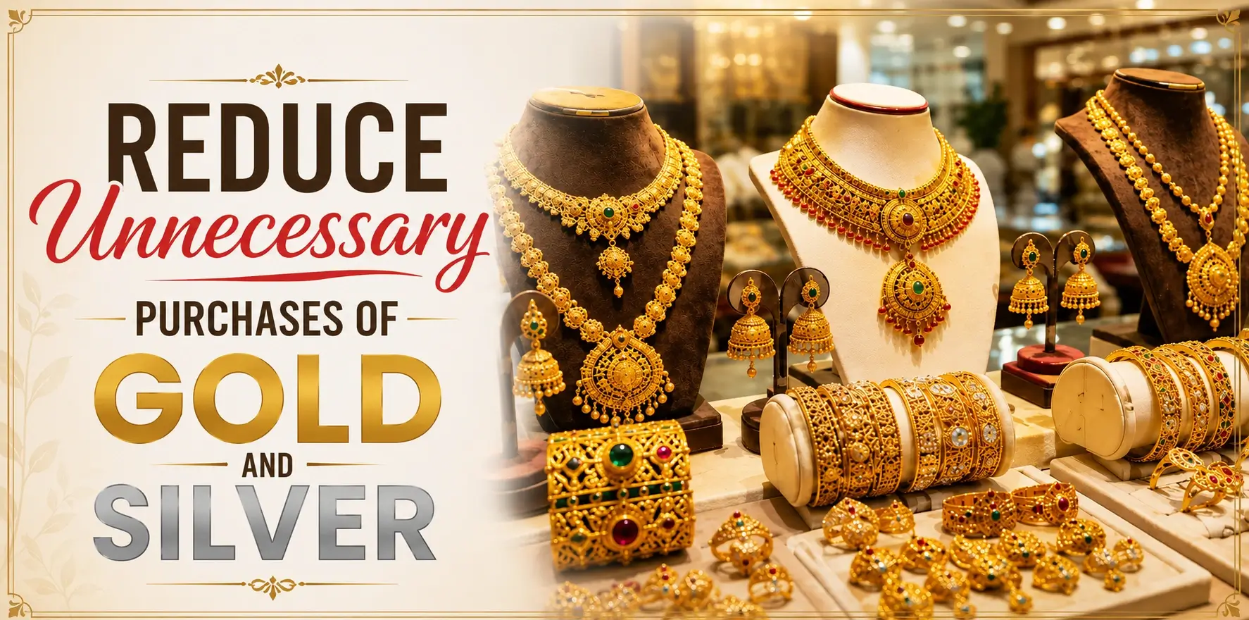 Reduce Unnecessary Purchases of Gold and Silver